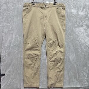 Carhartt Rugged Flex Straight Fit Work Pants Mens 40x30 Dark Khaki Tapered Leg